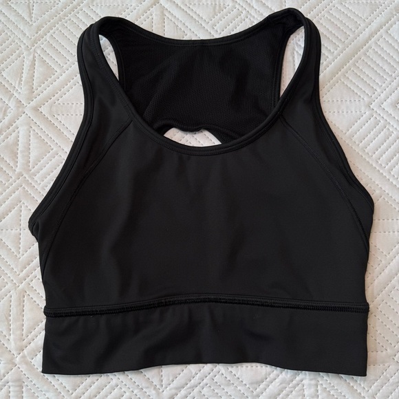 Athleta Open Back Black Sports Bra Size Small - Picture 1 of 7